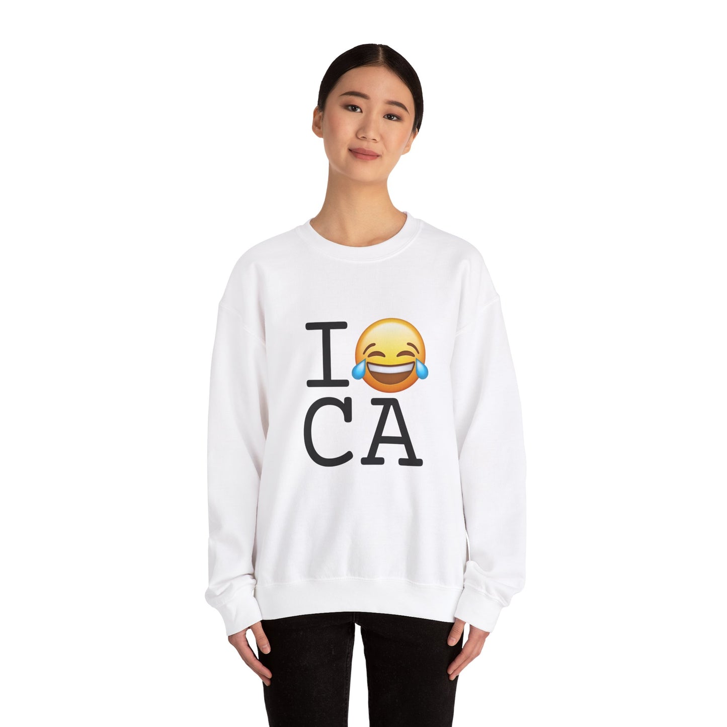 "I'm Laughing at California" Sweatshirt