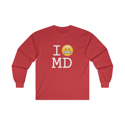 "I Grimace About Maryland" Long Sleeve Shirt