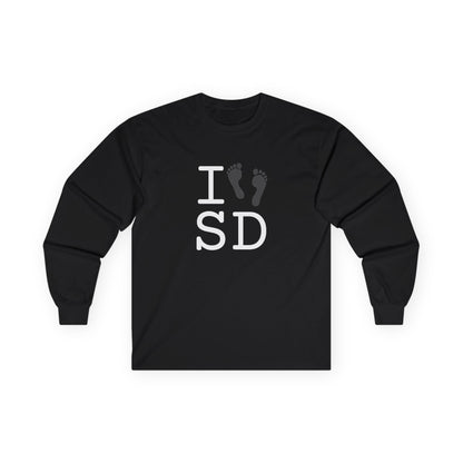 "I leave Footsteps in South Dakota" Long Sleeve Shirt