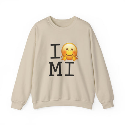 "I Hug Michigan" Sweatshirt