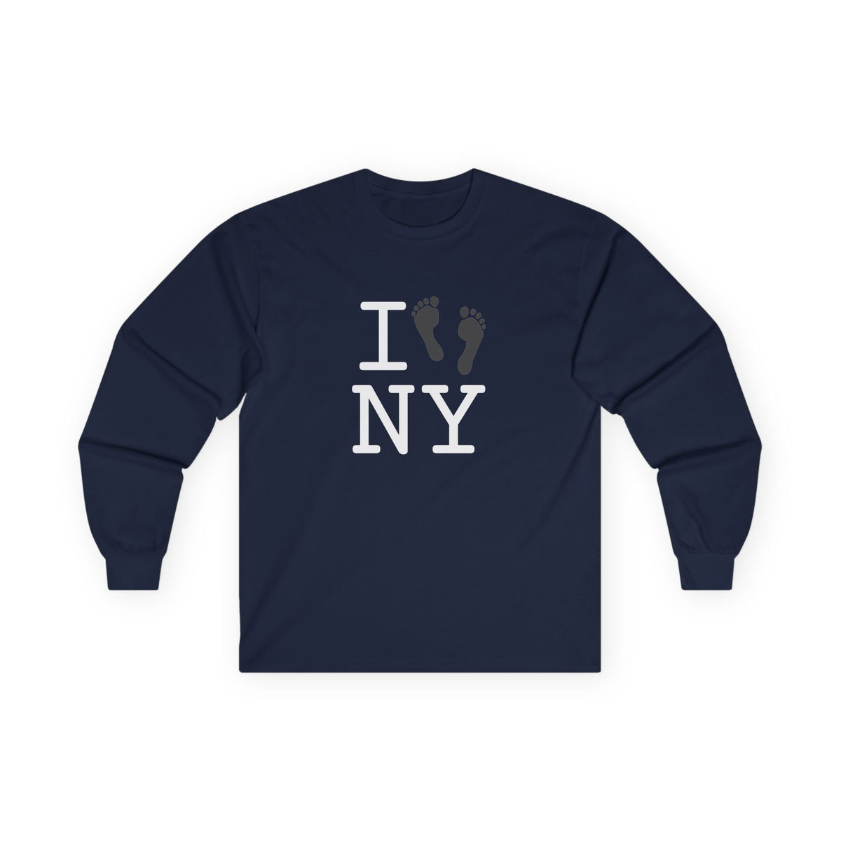 "I leave Footsteps in New York" Long Sleeve Shirt