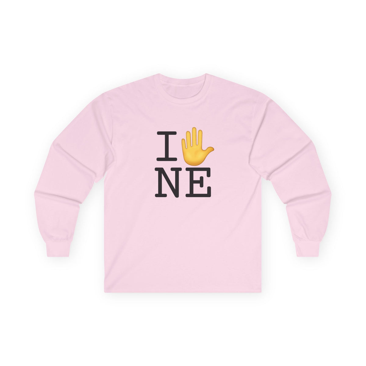 "I Stop (Raised Hand) Nebraska" Long Sleeve Shirt