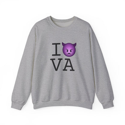 "I'm an Angry Devil about Virginia" Sweatshirt