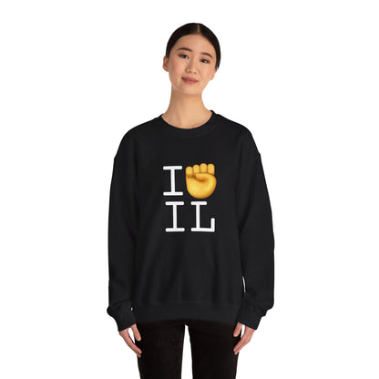 "I Raise my Fist with Illinois" Sweatshirt
