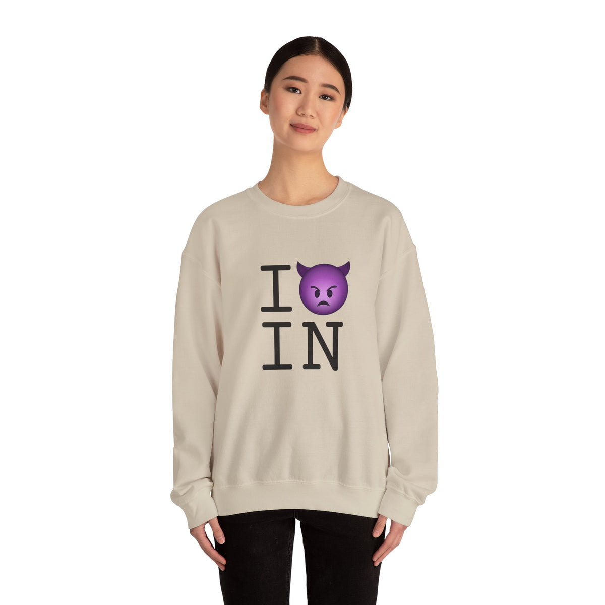 "I'm an Angry Devil about Indiana" Sweatshirt