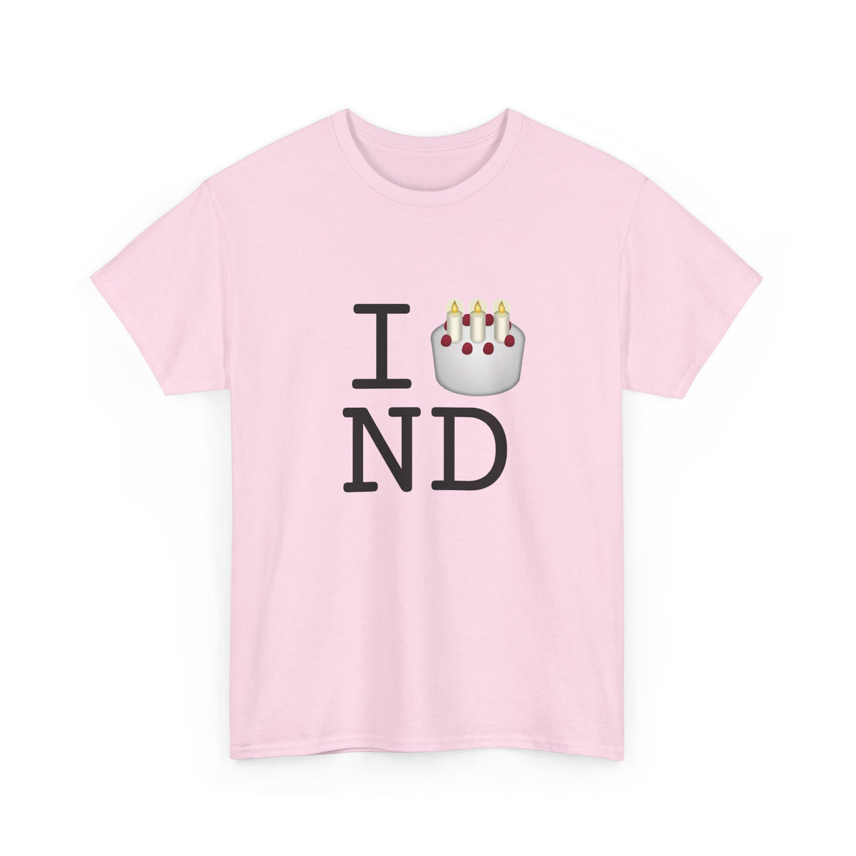 "I Birthday Cake North Dakota" Tee