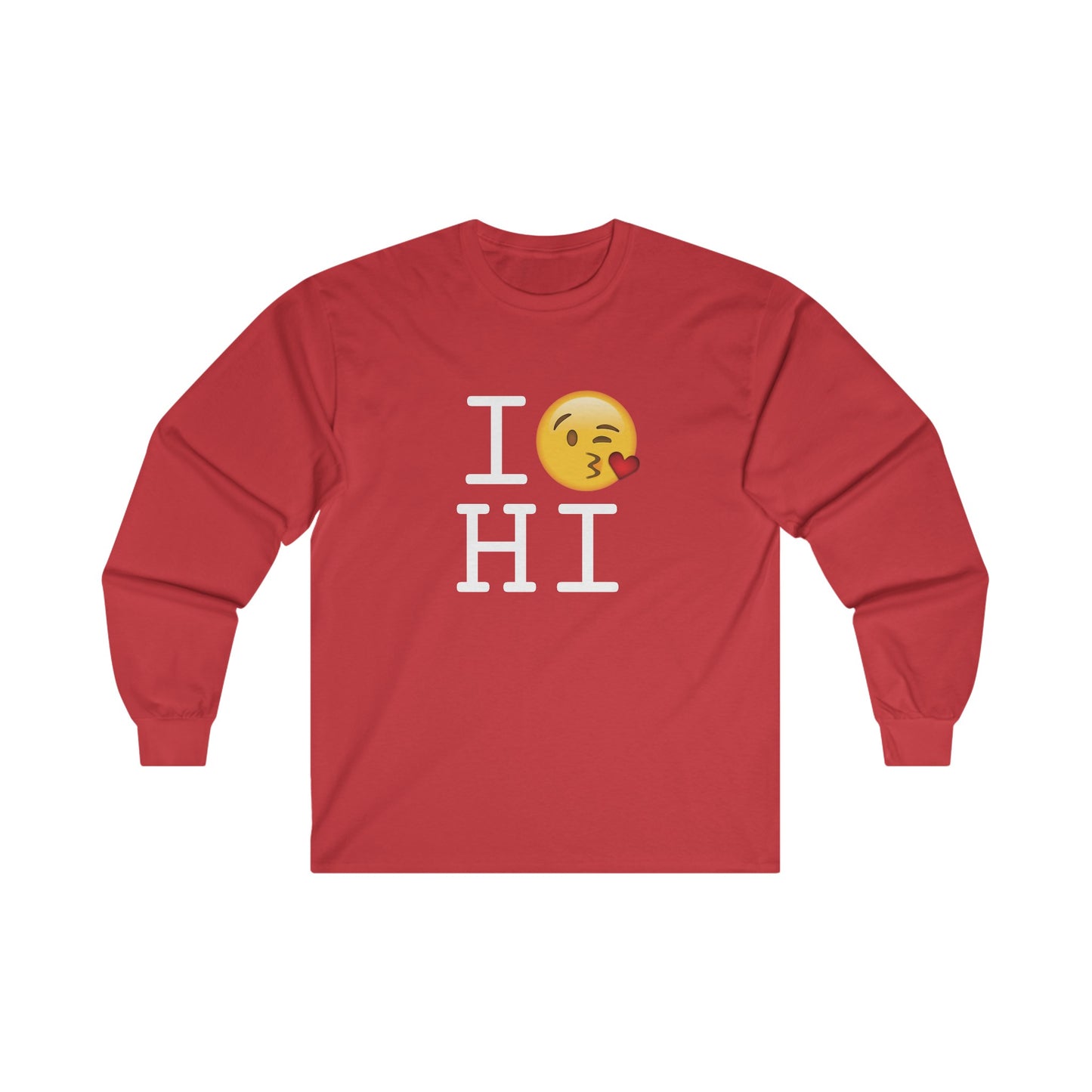 "I Blow a Kiss at Hawaii" Long Sleeve Shirt