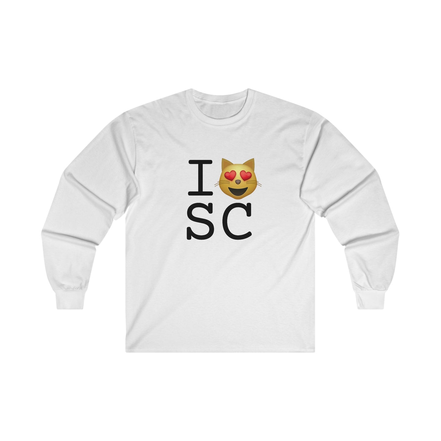 "I'm a Cat that Loves South Carolina" Long Sleeve Shirt