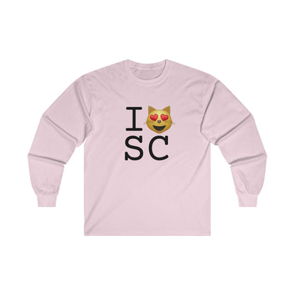 "I'm a Cat that Loves South Carolina" Long Sleeve Shirt