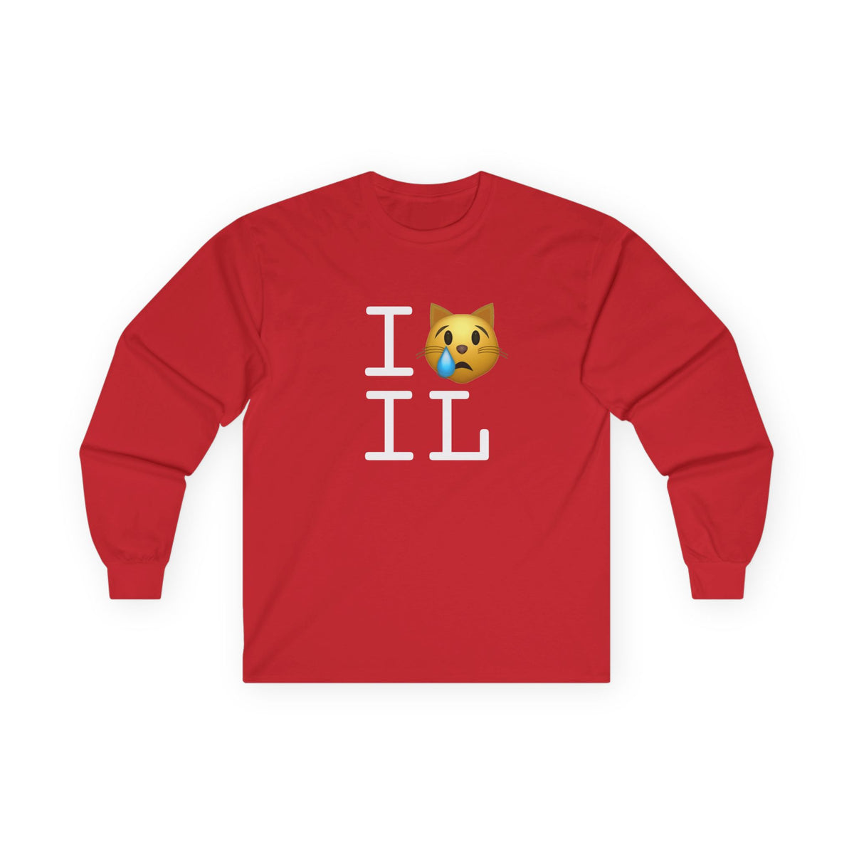 "I'm a Crying Cat about Illinois" Long Sleeve Shirt