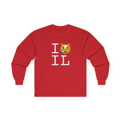 "I'm a Crying Cat about Illinois" Long Sleeve Shirt