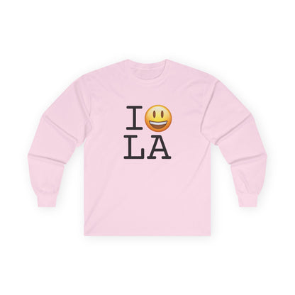 "I'm Happy about Louisiana" Long Sleeve Shirt