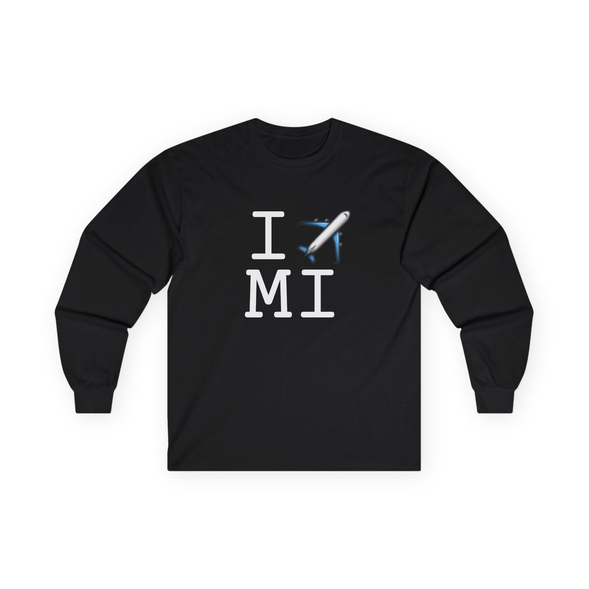 "I Fly Over Michigan" Long Sleeve Shirt