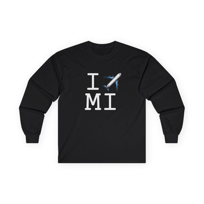 "I Fly Over Michigan" Long Sleeve Shirt