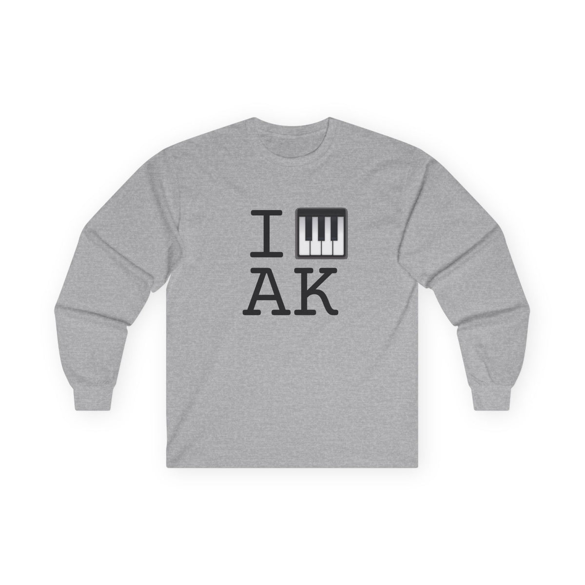 "I Piano Alaska" Long Sleeve Shirt