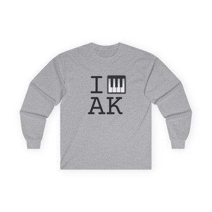 "I Piano Alaska" Long Sleeve Shirt