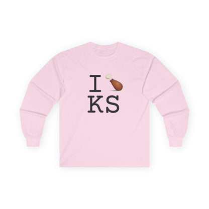 "I Chicken Drumstick Kansas" Long Sleeve Shirt