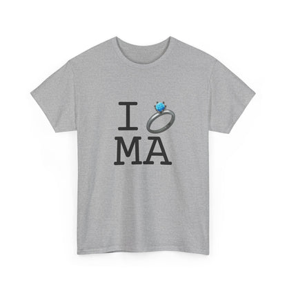"I'm Married to (Diamond Ring) Massachusetts" Tee