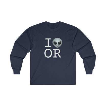 "I Feel Alien in Oregon" Long Sleeve Shirt