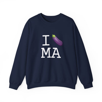 "I Eggplant Massachusetts" Sweatshirt