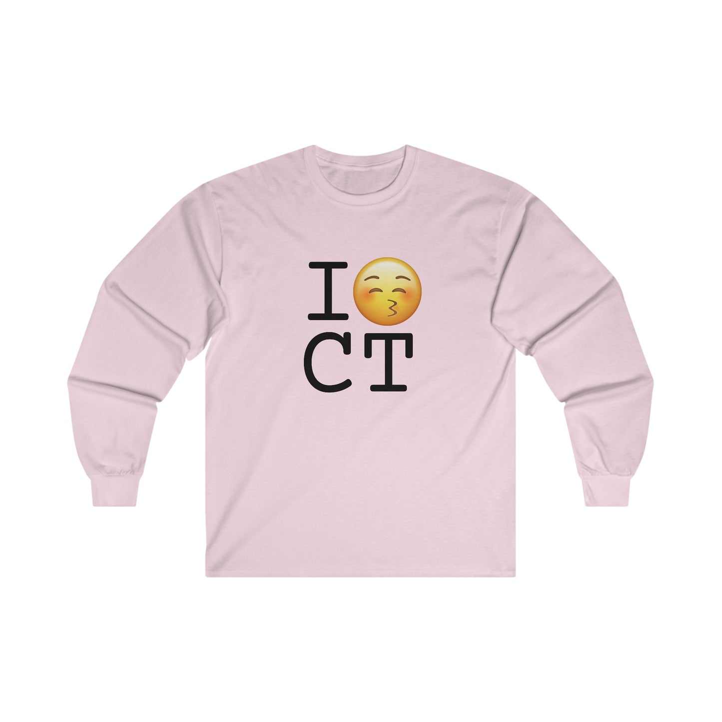 "I Kiss Connecticut" Long Sleeve Shirt