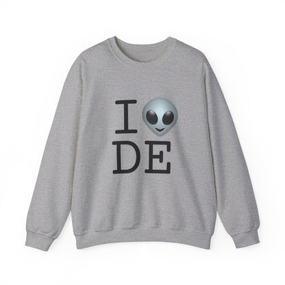 "I Feel Alien in Delaware" Sweatshirt