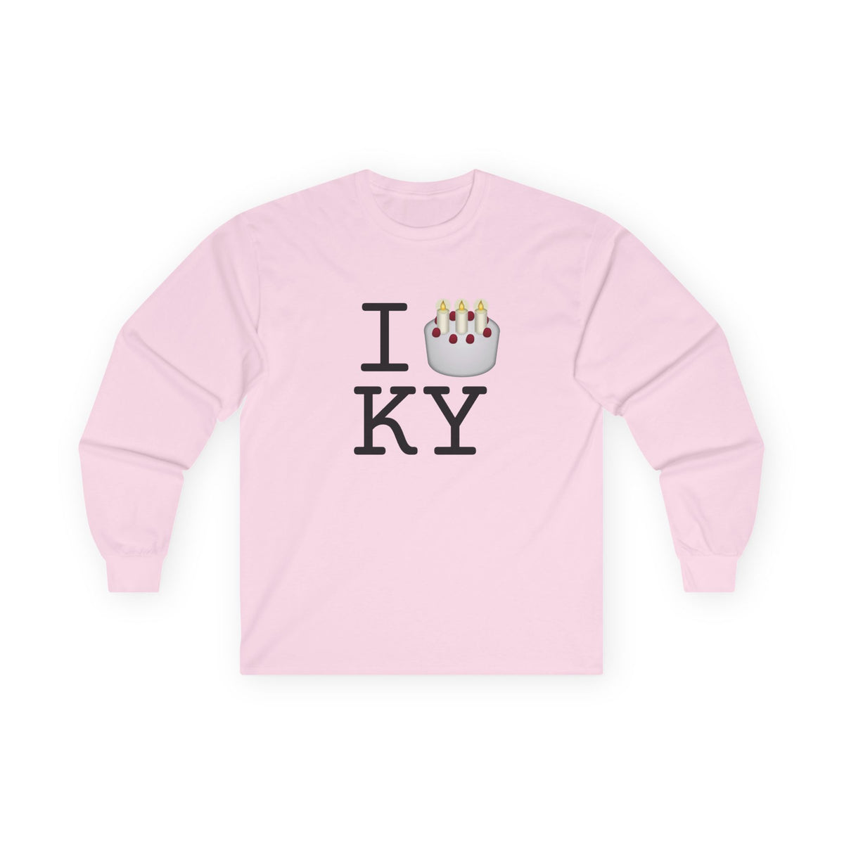 "I Birthday Cake Kentucky" Long Sleeve Shirt