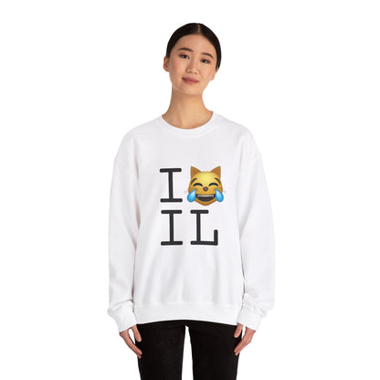 "I'm Laughing like a Cat at Illinois" Sweatshirt