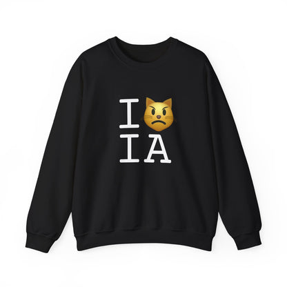"I'm a Pouting Cat about Iowa" Sweatshirt