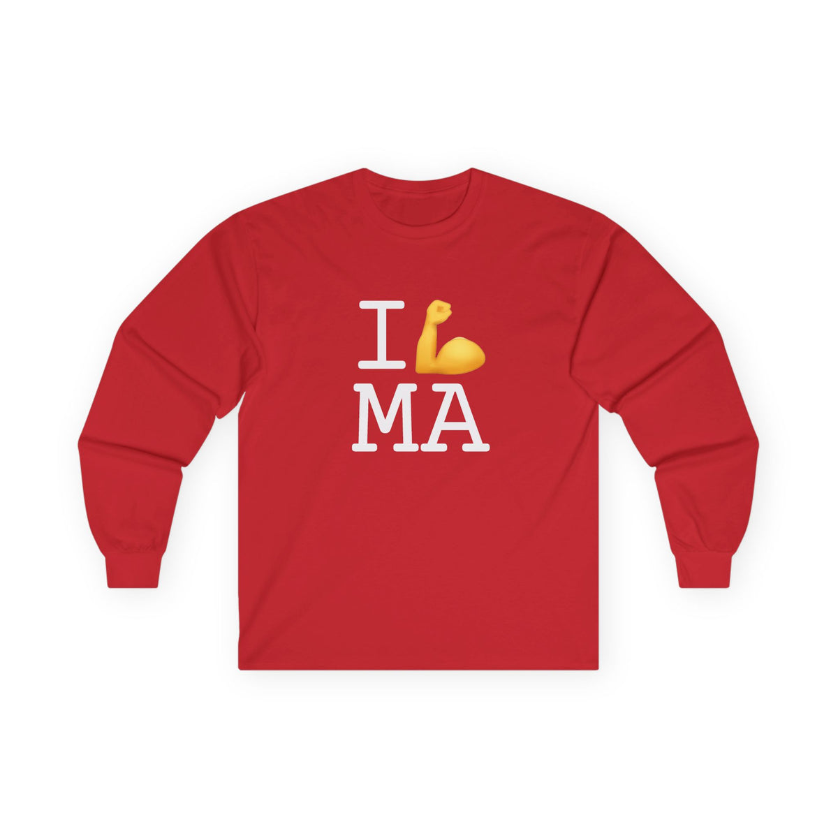 "I Flex in/on Massachusetts" Long Sleeve Shirt