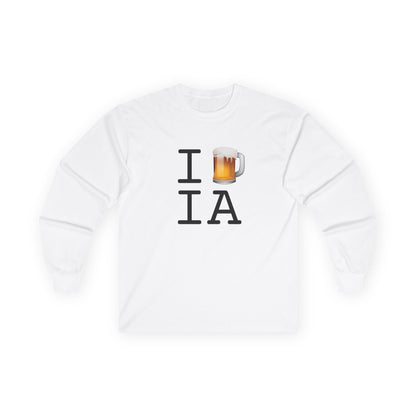 "I Beer Iowa" Long Sleeve Shirt
