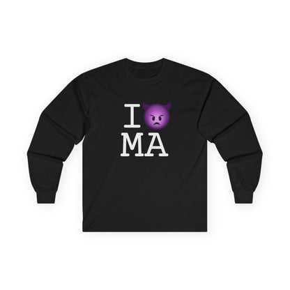 "I'm an Angry Devil about Massachusetts" Long Sleeve Shirt