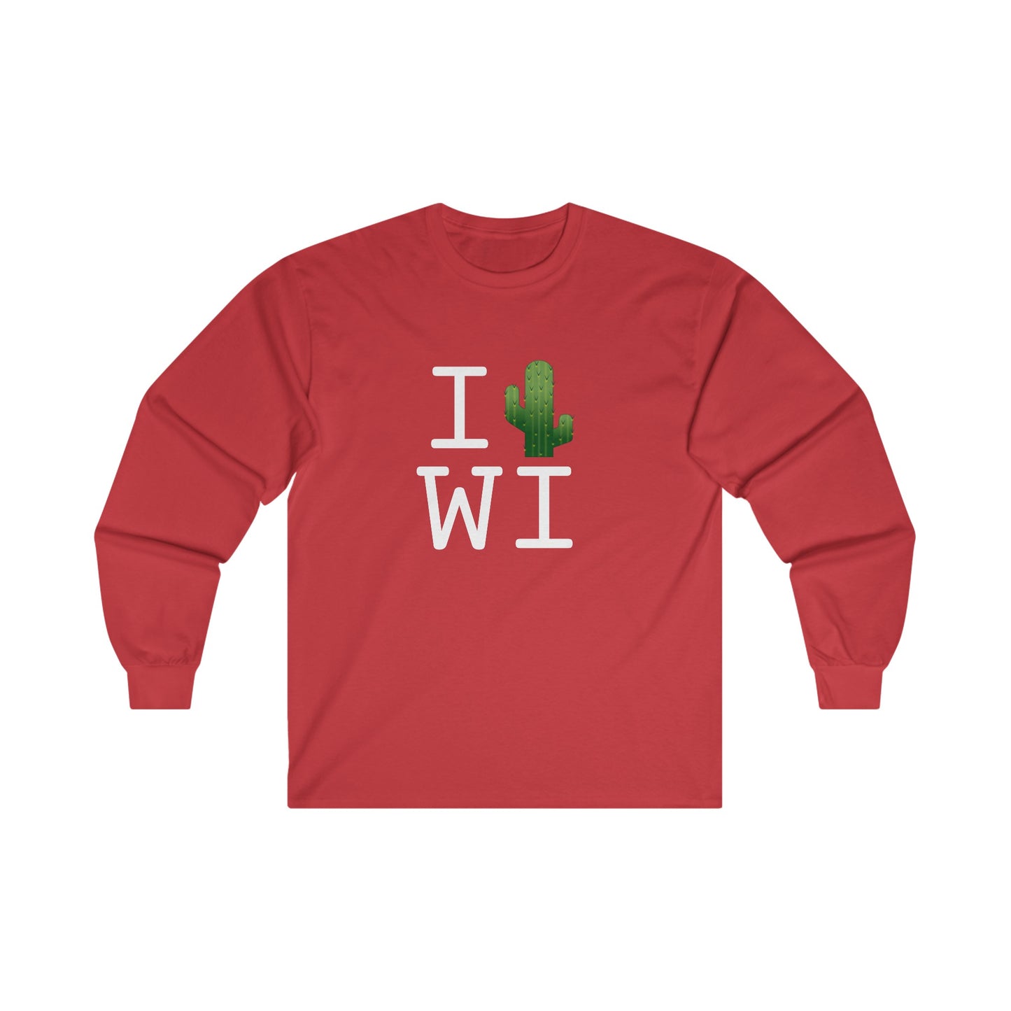 "I Cactus Wisconsin" Long Sleeve Shirt