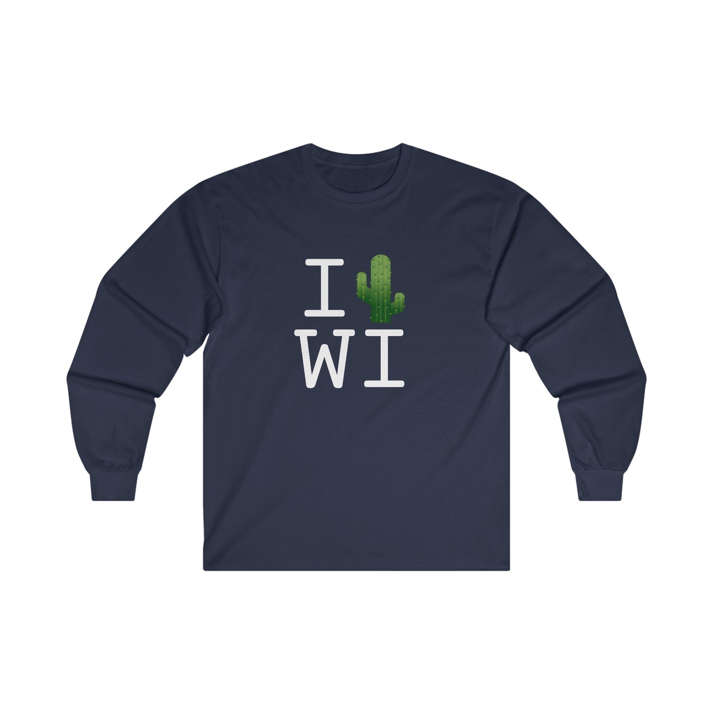 "I Cactus Wisconsin" Long Sleeve Shirt