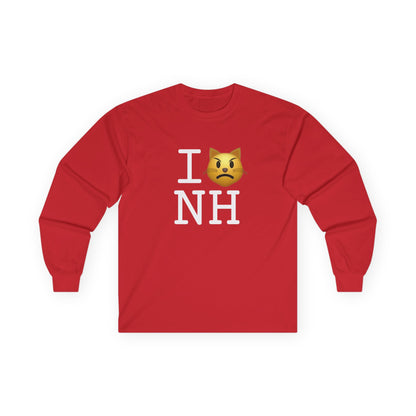 "I'm a Pouting Cat about New Hampshire" Long Sleeve Shirt