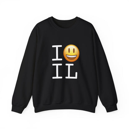 "I'm Happy about Illinois" Sweatshirt