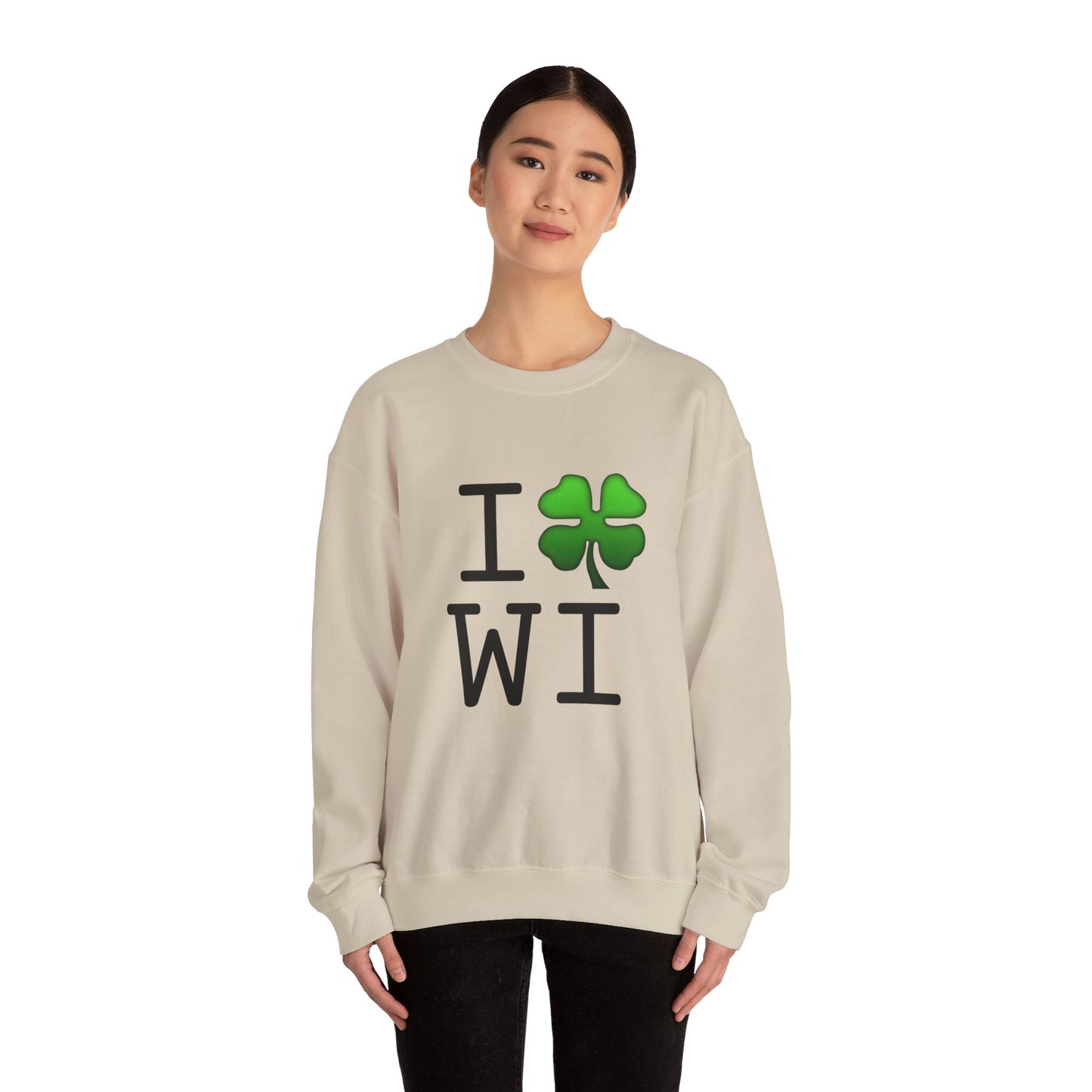 "I'm Lucky (Clover) in Wisconsin" Sweatshirt