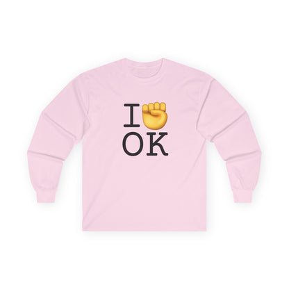 "I Raise my Fist with Oklahoma" Long Sleeve Shirt