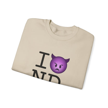 "I'm an Angry Devil about North Dakota" Sweatshirt