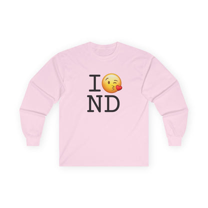 "I Blow a Kiss at North Dakota" Long Sleeve Shirt
