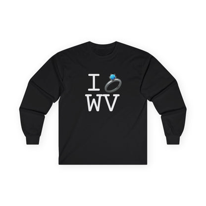 "I'm Married to (Diamond Ring) West Virginia" Long Sleeve Shirt
