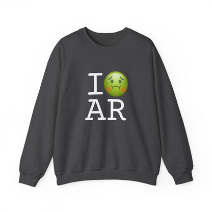 "I'm Nauseous about Arkansas" Sweatshirt