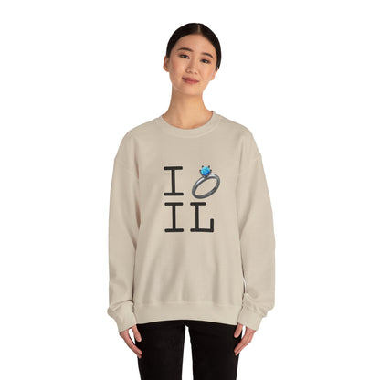 "I'm Married to (Diamond Ring) Illinois" Sweatshirt