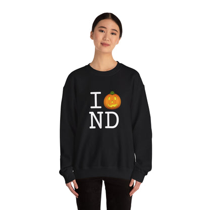 "I Jack-O-Lantern (Pumpkin) North Dakota" Sweatshirt