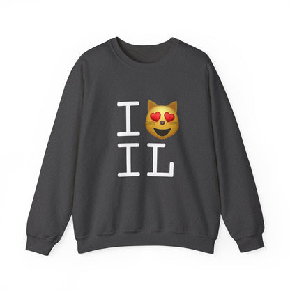 "I'm a Cat that Loves Illinois" Sweatshirt