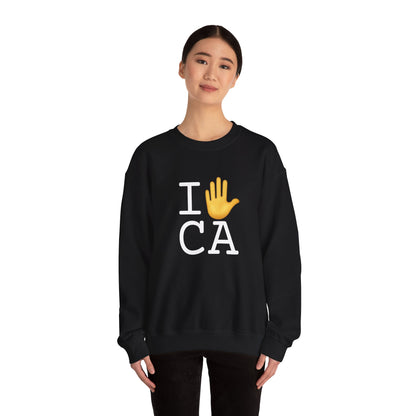 "I Stop (Raised Hand) California" Sweatshirt