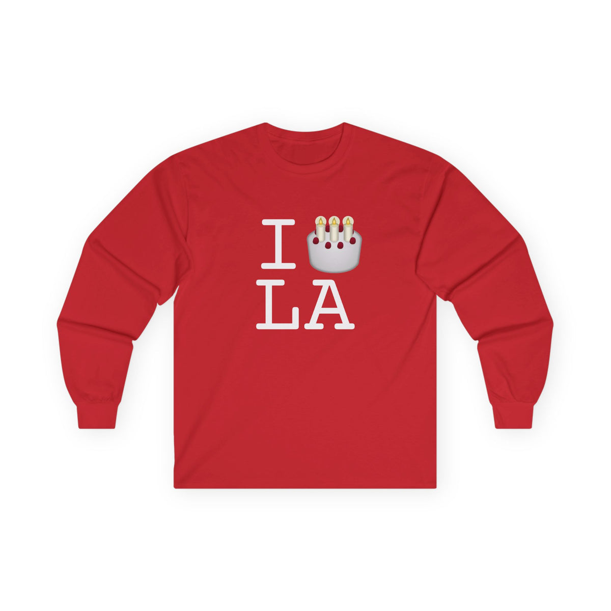 "I Birthday Cake Louisiana" Long Sleeve Shirt