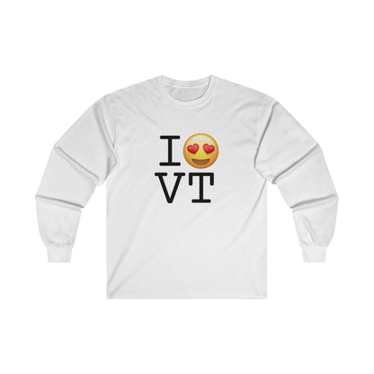 "I have Heart Eyes for Vermont" Long Sleeve Shirt