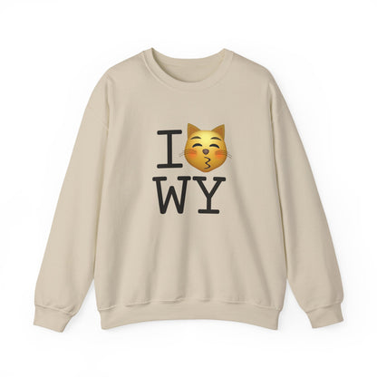 "I'm a Kissing Cat toward Wyoming" Sweatshirt