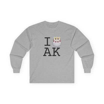 "I Birthday Cake Alaska" Long Sleeve Shirt